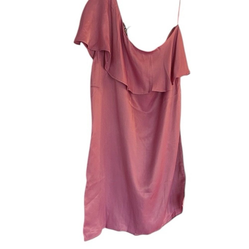 Krisa Mini Dress Size Medium Pink One Shoulder New with tags